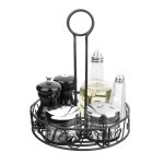 Porte condiments métallique noir 235(h)mm - Olympia – Image 2