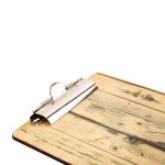 Porte-menu plaque effet bois clair Olympia - A4 – Image 4