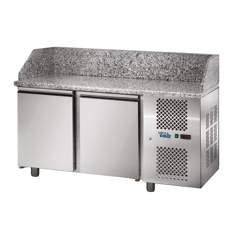 Table à Pizza 2 Portes – Dessus Granit – 210 L – Sofraca – TPZ2