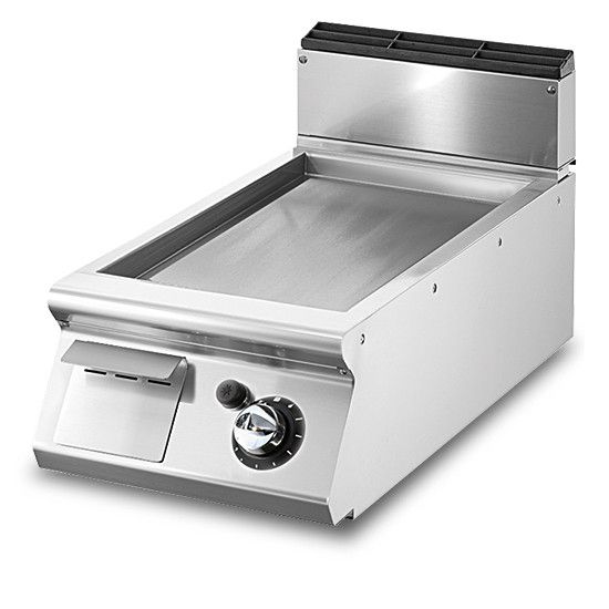 Fry-top gaz, top, plaque lisse chromée- Virtus – VS7040FTGVCRT