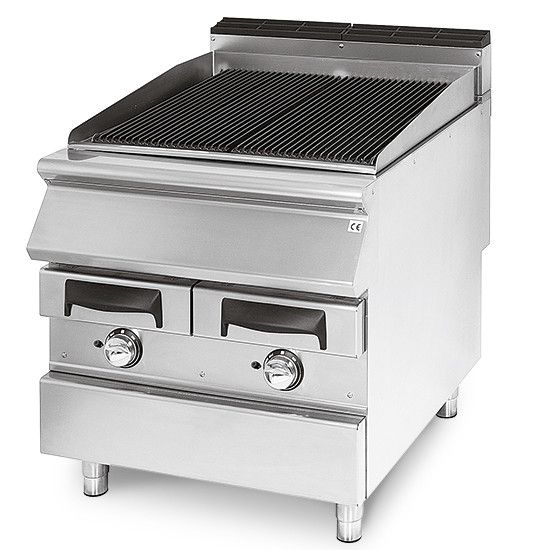 Grillade Gaz, Zone de Cuisson en Fonte, Viande/Poisson P730mm – L800 – Virtus