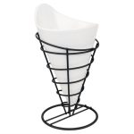 Support Conique Noir pour Frites H 175 mm - Olympia – Image 2