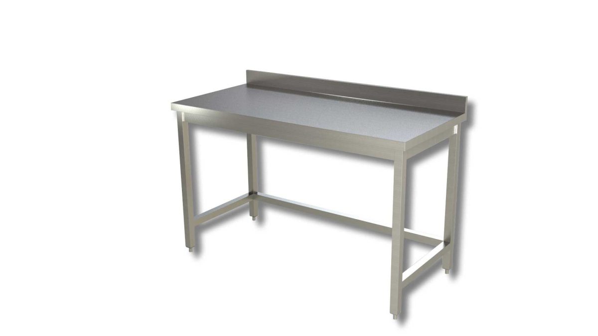 Table avec dosseret sans etagere Gamme 700 – Ristopro