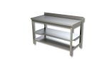 Table avec 2 etageres avec dosseret - Ristopro
