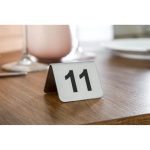 Numéros de Table en Inox - Numéro 11- 20 - Olympia – Image 2