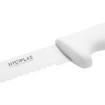 Couteau à Trancher Denté Blanc 255 mm - Hygiplas – Image 3