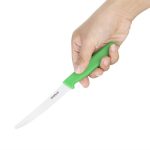Couteau à Tomates Denté Professionnel Vert 100 mm - Hygiplas – Image 4