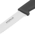 Couteau à Tomates Noir Denté 100 mm - Hygiplas – Image 2