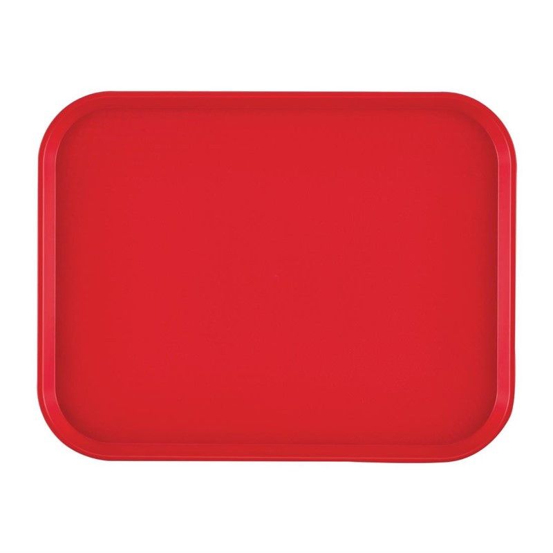 Plateau de Service pour Restaurant Rouge 410 x 300 mm Fast Food – Cambro