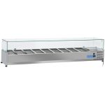 Saladette Réfrigérée - 3 à 7 x GN 1/3 + 1 x GN 1/2 - (H)150 mm - +2° à +8°C - Mastro – Image 5