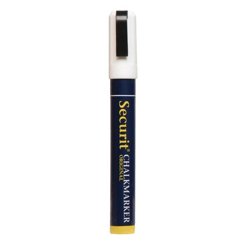 Marqueur Craie Effaçable pour Ardoise Securit 6 mm Blanc – Securit