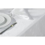Nappe Blanche Coton Motifs Feuilles 1350 x 1780 mm - Mitre – Image 3
