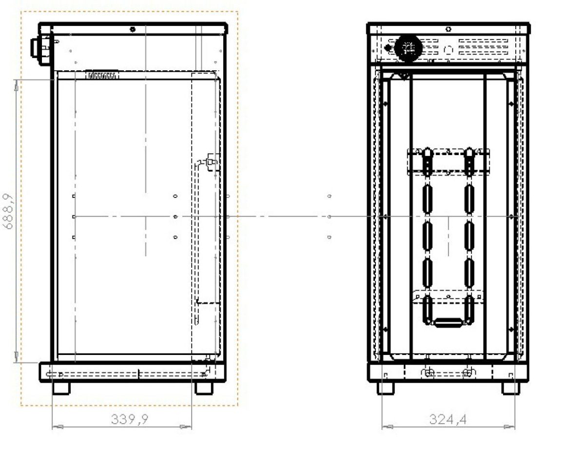 Armoire Chauffante Simple pour 60 Assiettes – Distform
