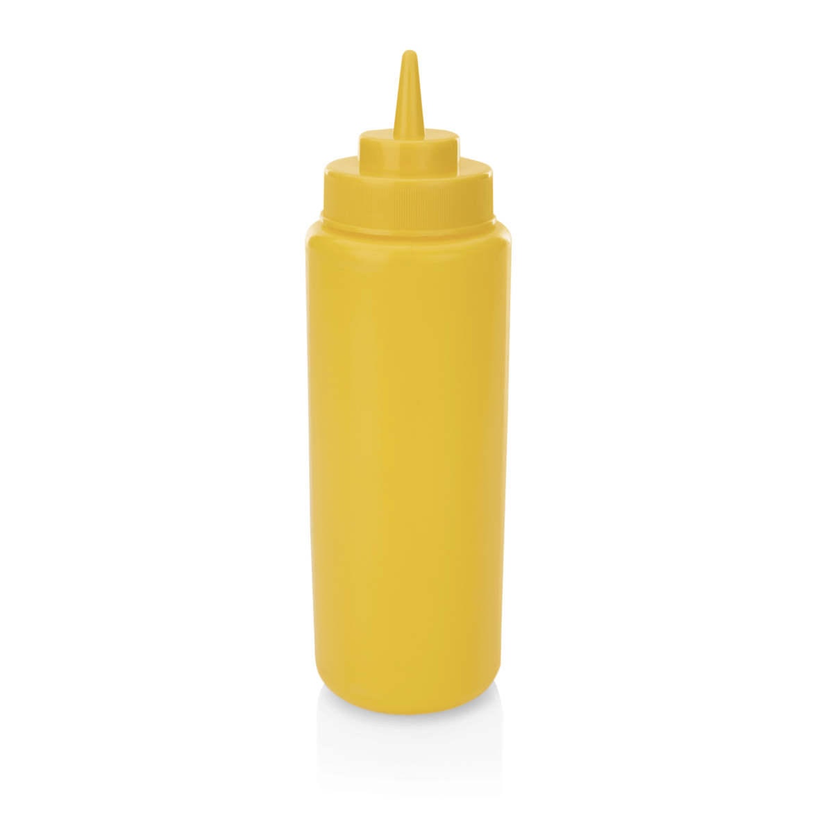 Distributeur à sauce en Polyéthylène jaune H 260 mm Ø 80 mm – Lot de 6 – Was Germany