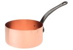 CASSEROLE CARAMEL - BEC VERSEUR - CUIVRE MASSIF - Ø16CM - BAUMALU