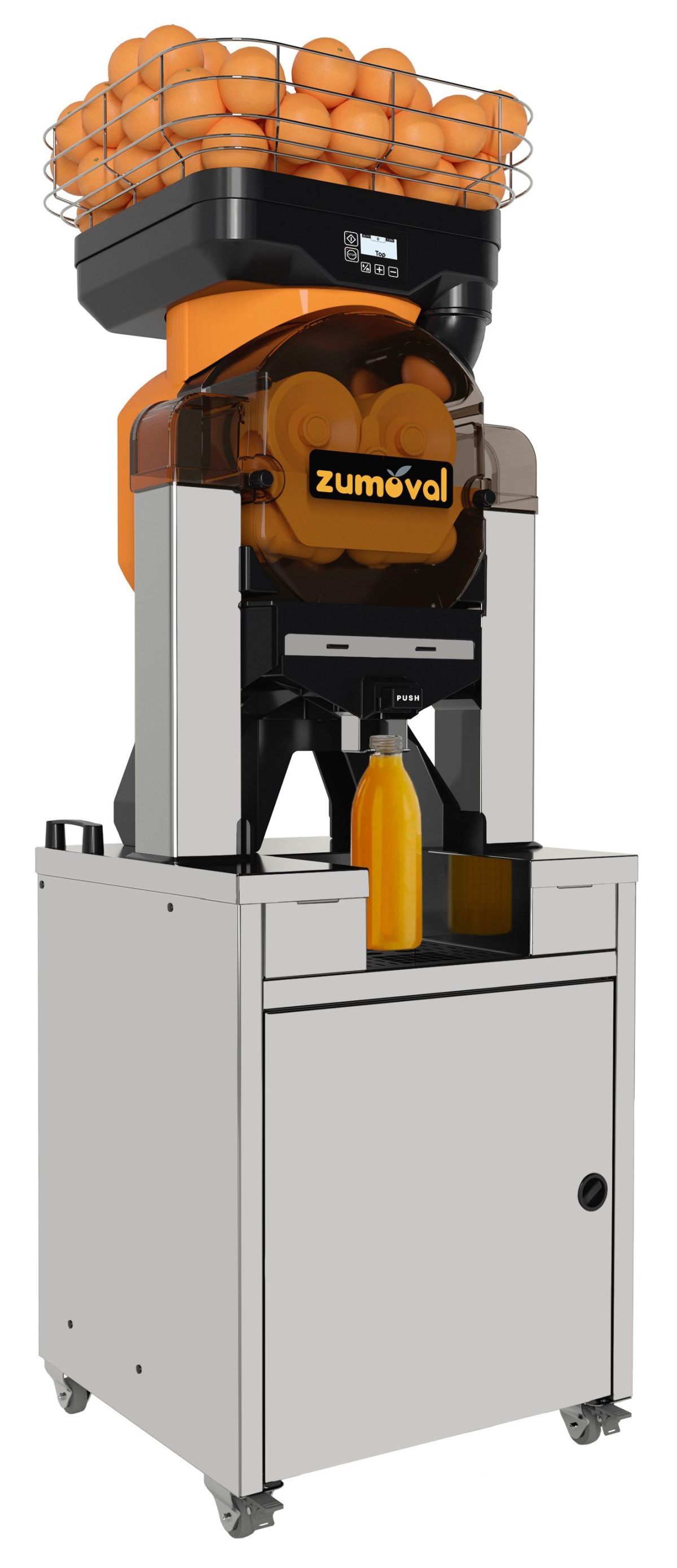 Presse Agrume Fasttop avec Filtre Automatique sur Meuble Distributeur – Zumoval