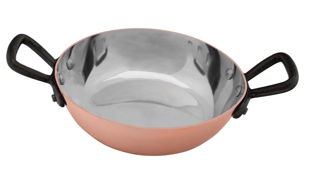 PLAT A SERVIR ROND – CUIVRE – SAUF INDUCTION – BAUMALU