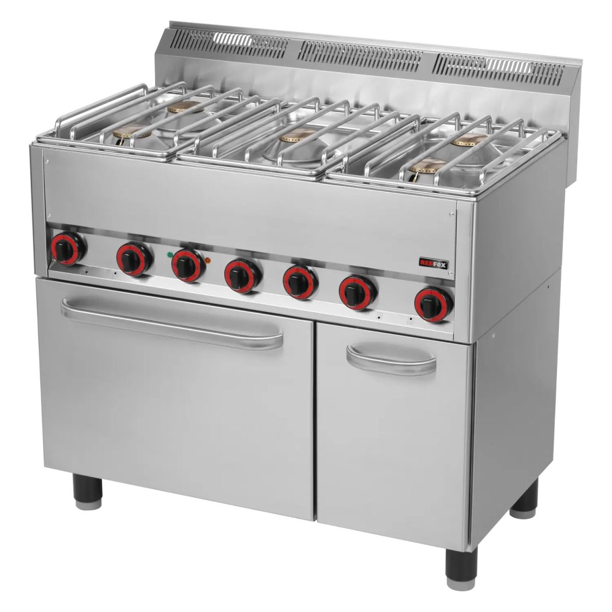Fourneau combiné avec four à air chaud électrique GN 1/1 – 5x brûleur SPT 90/5 GLS – Redfox