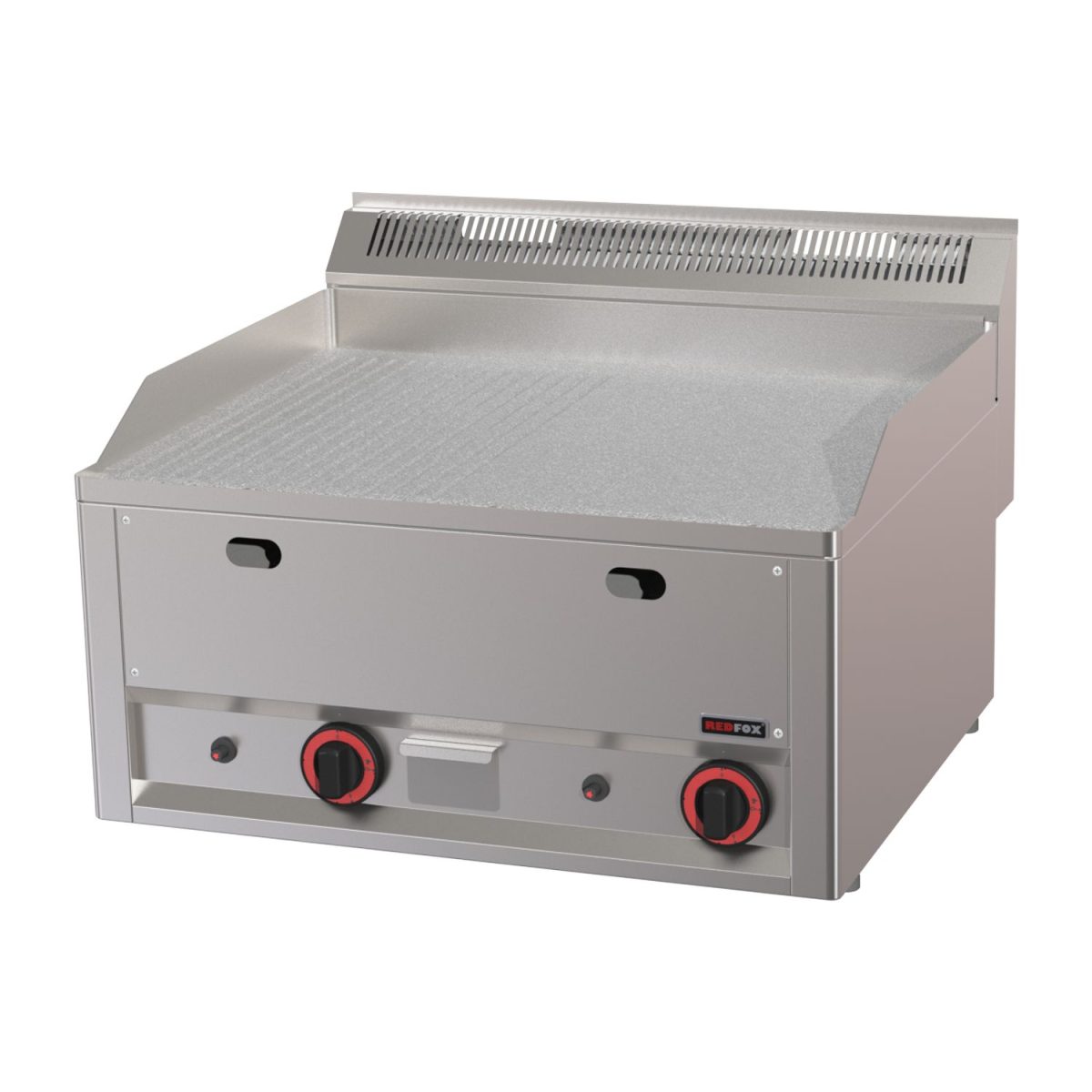 Plaque de cuisson 65×48 à gaz chrome durable combinée sans soubassement FTHRC 60 GL – Redfox
