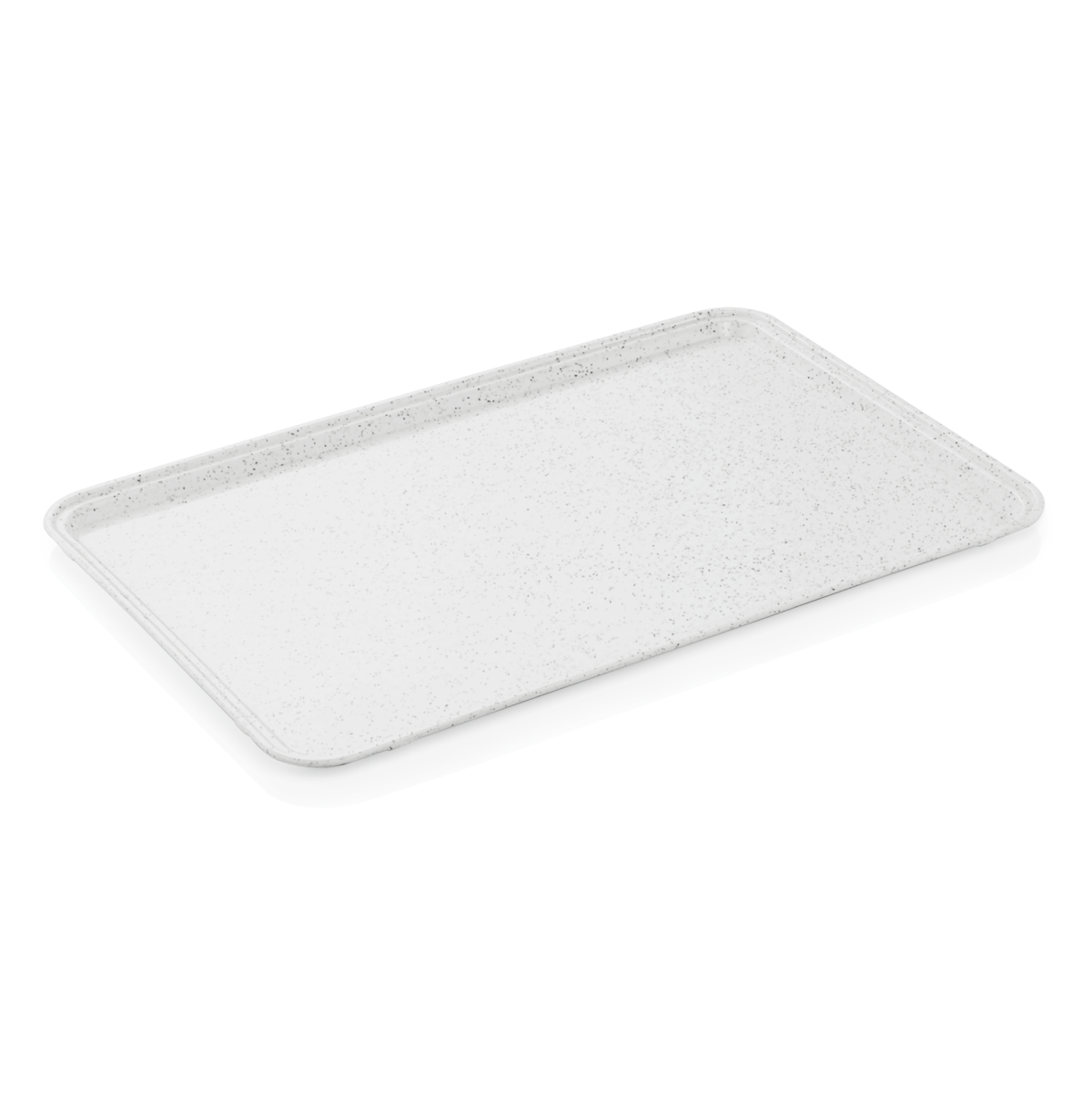 Plateau en Polyester gris clair avec petits points L 530 mm l 370 mm – Was Germany