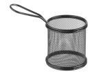 Paniers à frites miniatures noir mat 90x90x(H)90 mm - Hendi – Image 2