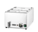 Set Bain-marie avec robinet de vidange HENDI RANGER + 3 x bac GN 1/3 avec couvercle, GN 1/1, 230V/1000W, 605x332x(H)242mm - Hendi – Image 3
