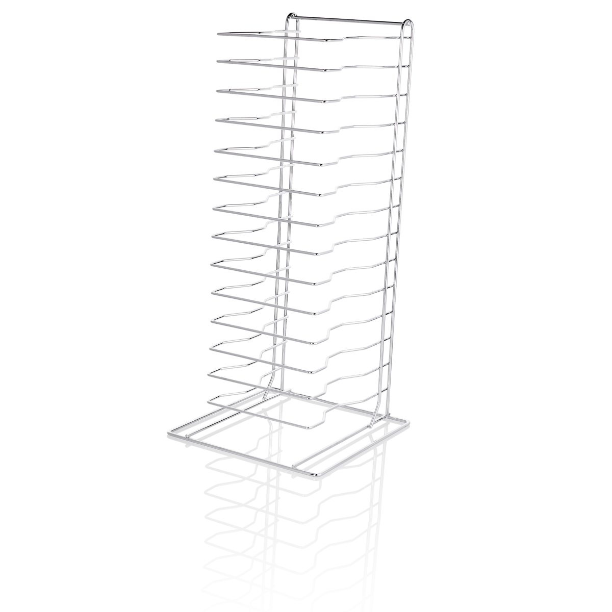 Support pour Poêle à pizza en Chrome L 305 mm l 305 mm H 690 mm 2 – Was Germany
