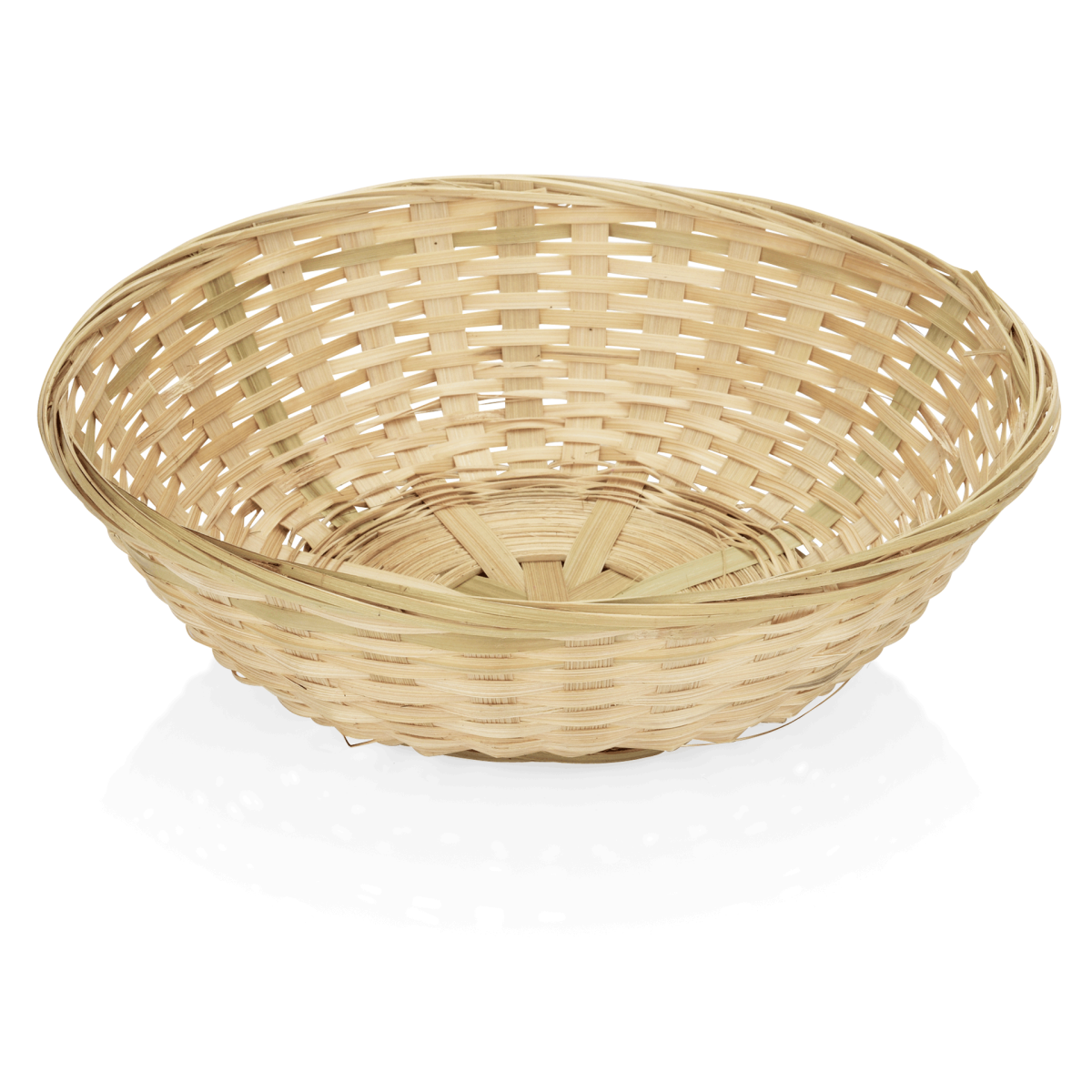 Panier de table en Bambou H 70 mm Ø 250 mm – Lot de 12 – Was Germany