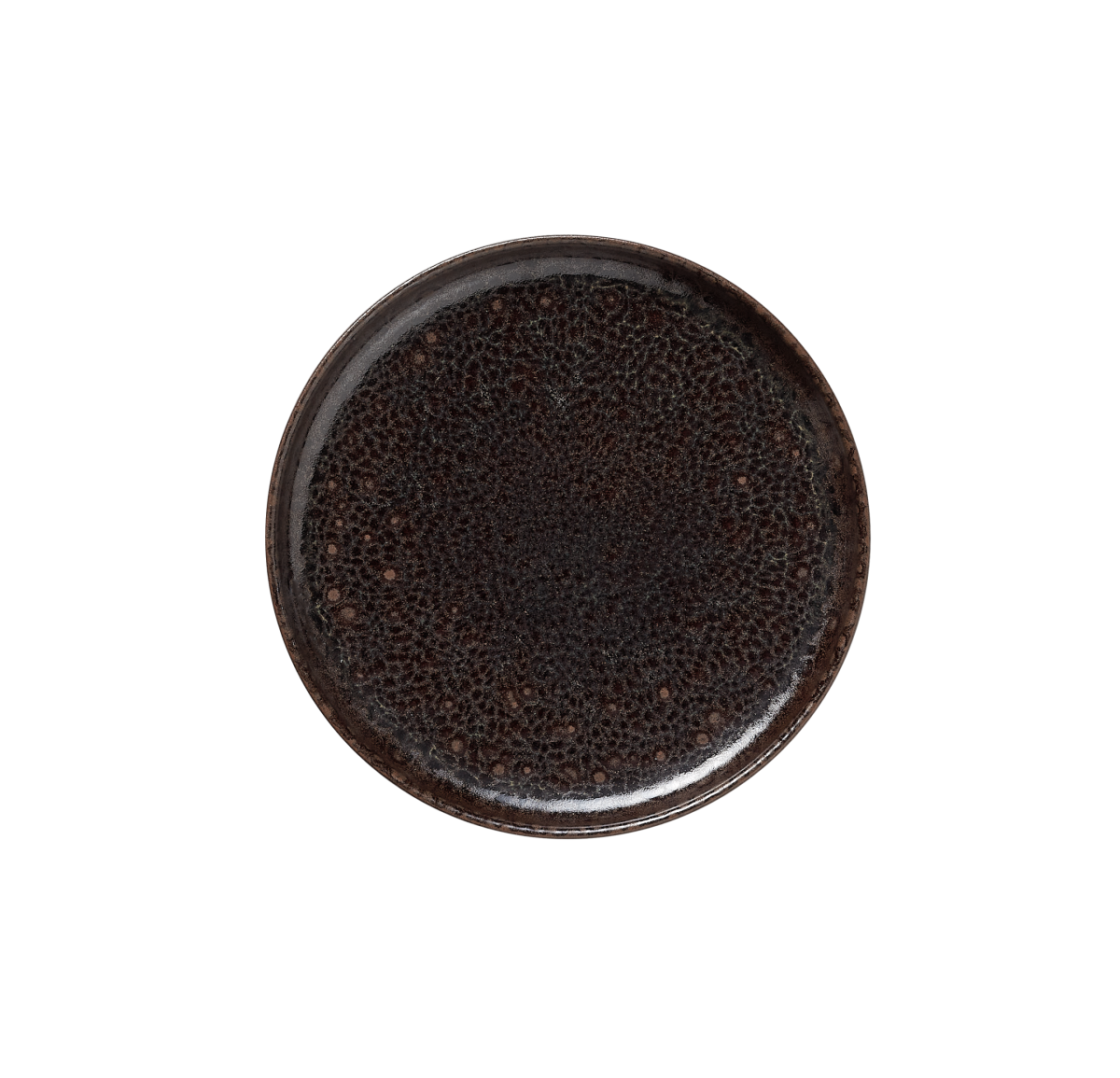 Lot de 6 assiettes Marron métallisé H 25 mm Ø 175 mm – Was Germany