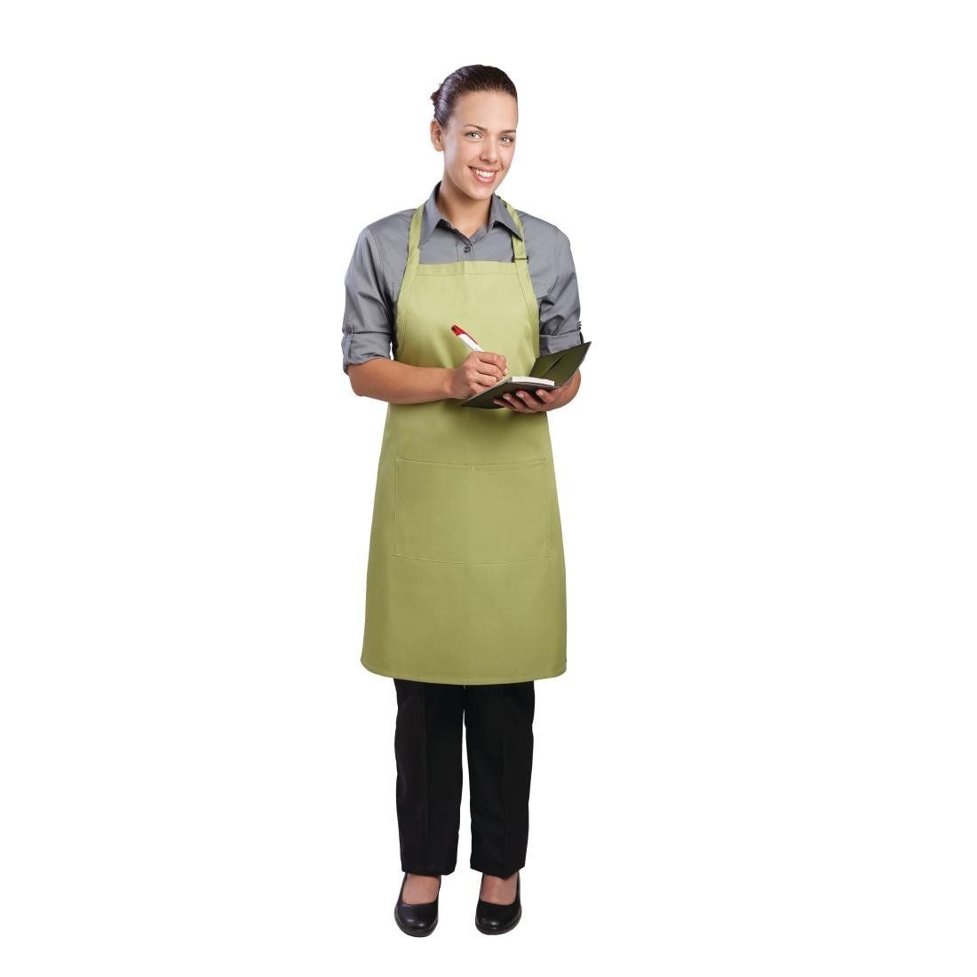 2f0ca57a40a5d288f894afe7fe2888329476651553065b681e97b2f43ce2742e_1560_5 Tablier Bavette Chef Works Vert Anis - Chef Works – Image 1