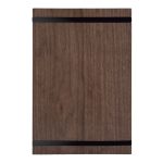 Porte-menu en bois de Noyer - bande de caoutchouc blanc pour maintien des feuilles - A4 - Securit – Image 2