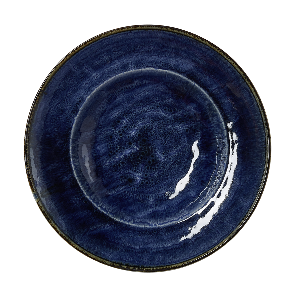 Assiette à Parmesan en Porcelaine Océan Foncé Ø 275 mm – Lot de 6 – Was Germany