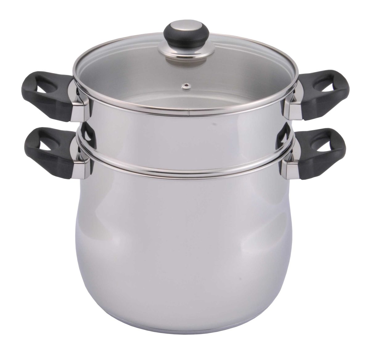 COUSCOUSSIER TRAITEUR BOMBÉ – INOX – Ø24CM – 9L – BAUMALU