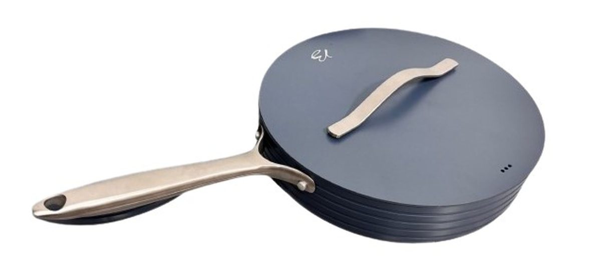 SAUTEUSE ANTI-ANDHERENTE BASALT FUTUR – AVEC COUVERCLE – Ø26CM – ALUMINIUM – BAUMALU