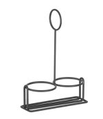 Support à condiments noir 135x65x(H)200 mm - Hendi – Image 2