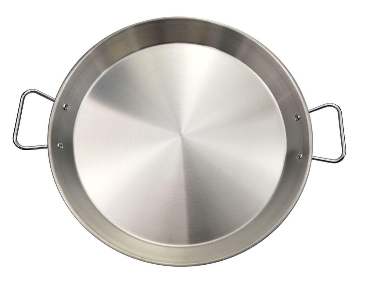 PLAT A PAELLA – INOX – 9 PERS – Ø40CM – BAUMALU