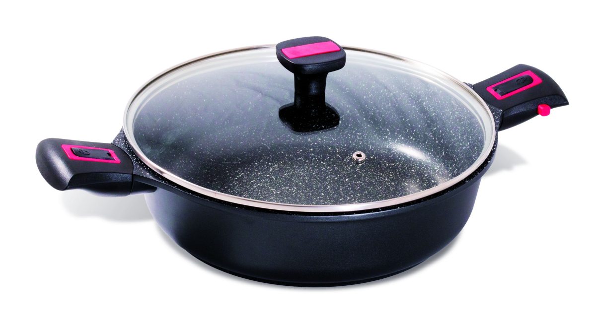 SAUTEUSE – COUVERCLE VERRE – GRANIT PRO CERAMIQUE – BAUMALU