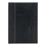 Carte des boissons simili cuir de la gamme Tendance avec 2 double inserts (présente 8 pages A4) - Securit