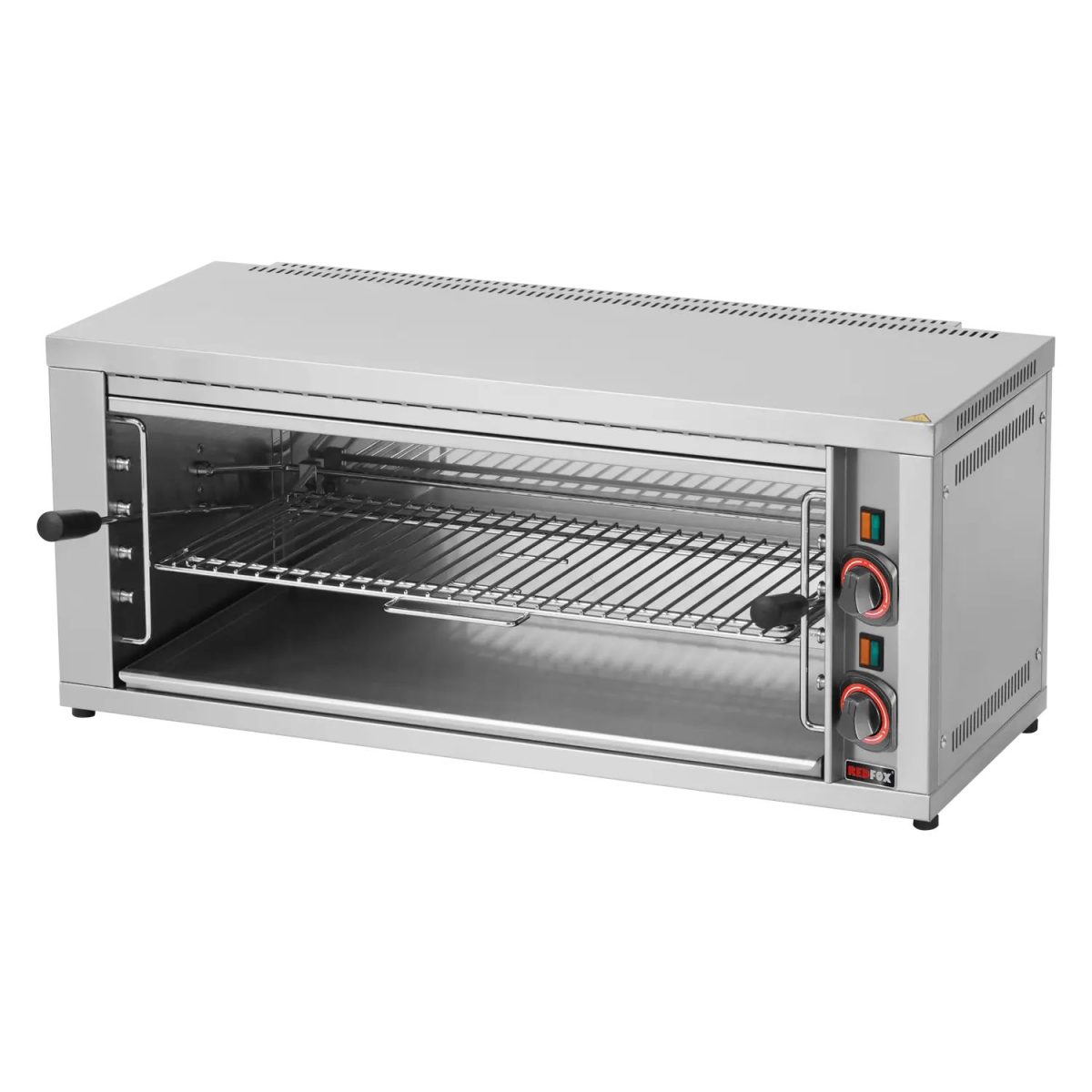 Salamandre manuel 2 éléments chauffants, coulissant, grille 400 V SE 70 M – Redfox