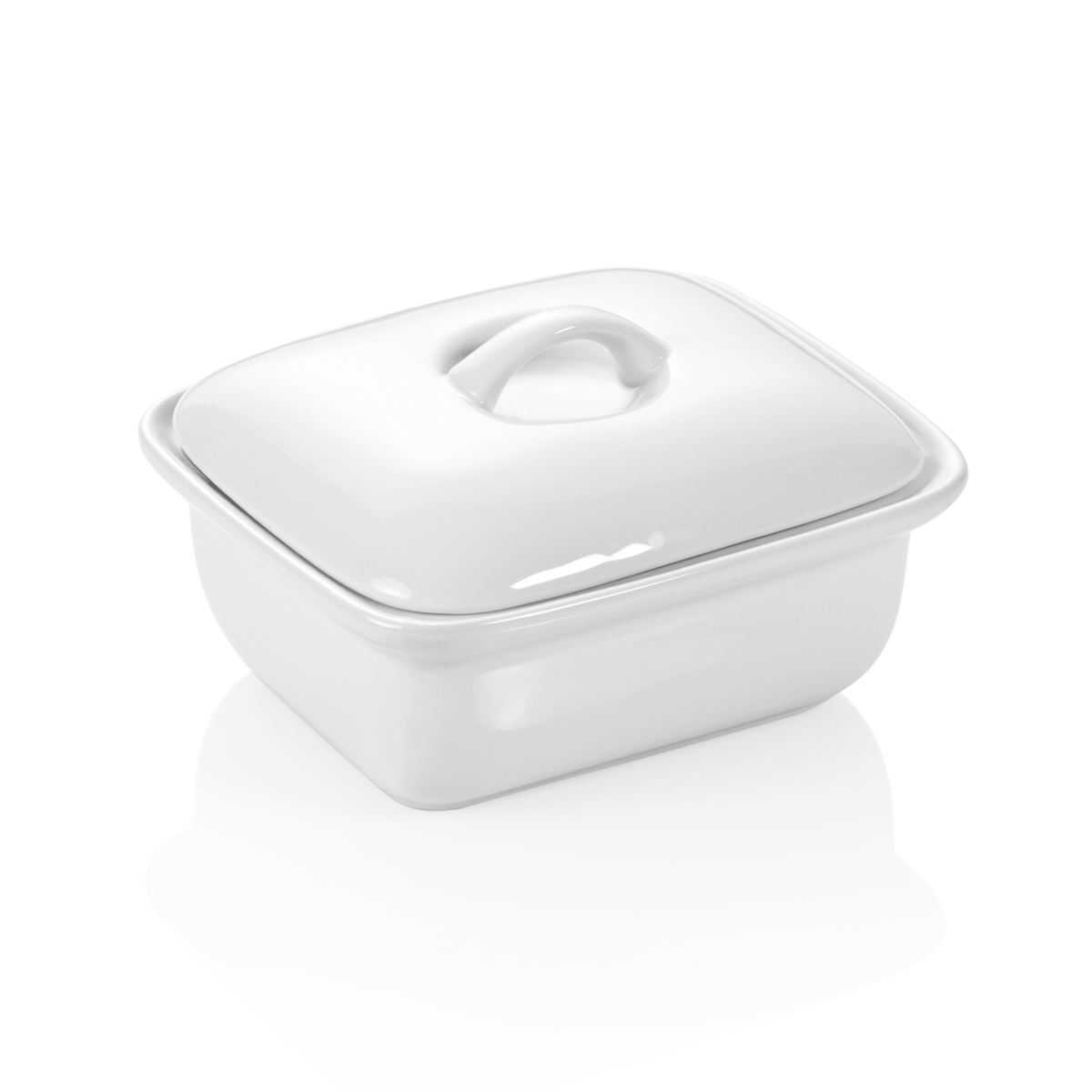 Beurrier en Porcelaine L 130 mm l 110 mm H 35 mm – Was Germany