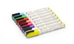 Feutres à craie 3 mm 1 blanc 1 rouge 1 bleu 1 vert 1 jaune 1 violet 1 orange et 1 rose - Hendi – Image 3