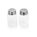 Set de salière/Poivrière en Acier au nickel-chrome H 70 mm Ø 40 mm - Was Germany – Image 2