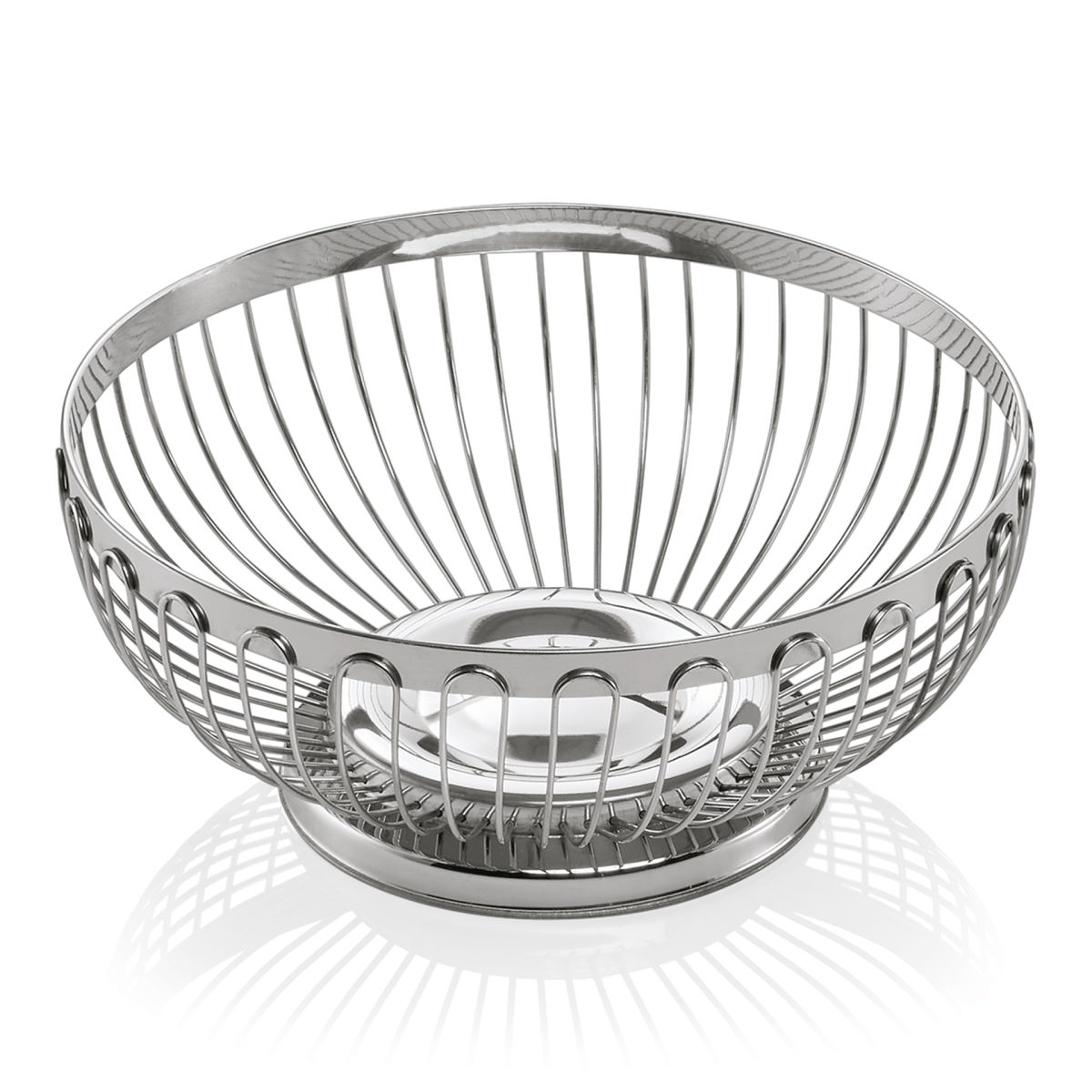 Panier de table en Acier au nickel-chrome H 90 mm Ø 210 mm – Was Germany