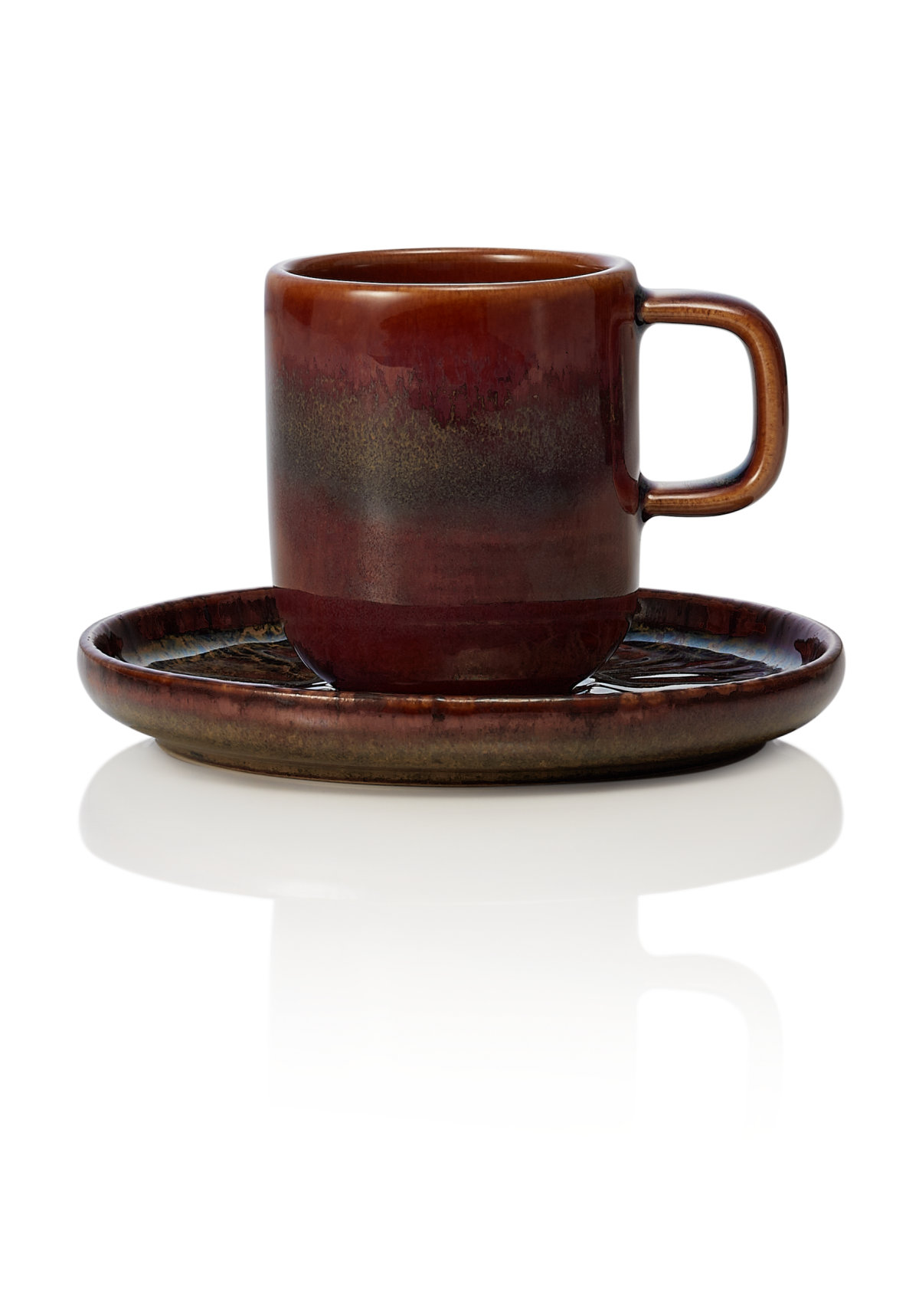 Lot de 6 tasses à espresso et soucoupes en Grès 0,09 L Amazonie H 65 mm – Was Germany