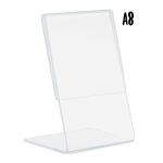 Porte-affiche en  L |  acrylique transparent | Format A8 - Securit – Image 4