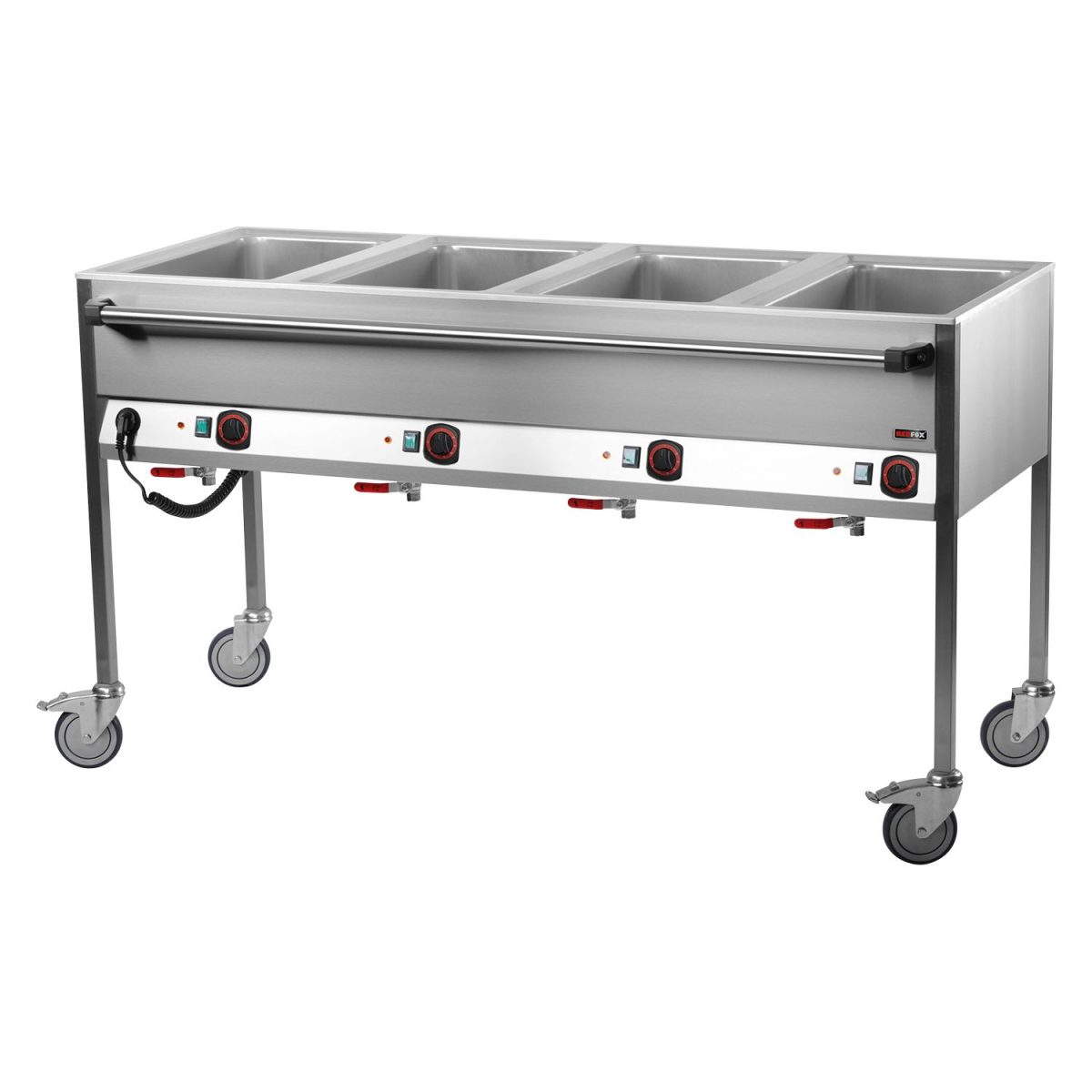 Bain marie  électrique GN 4-1/1 commande sur le côté long VLPD 4120 – Redfox