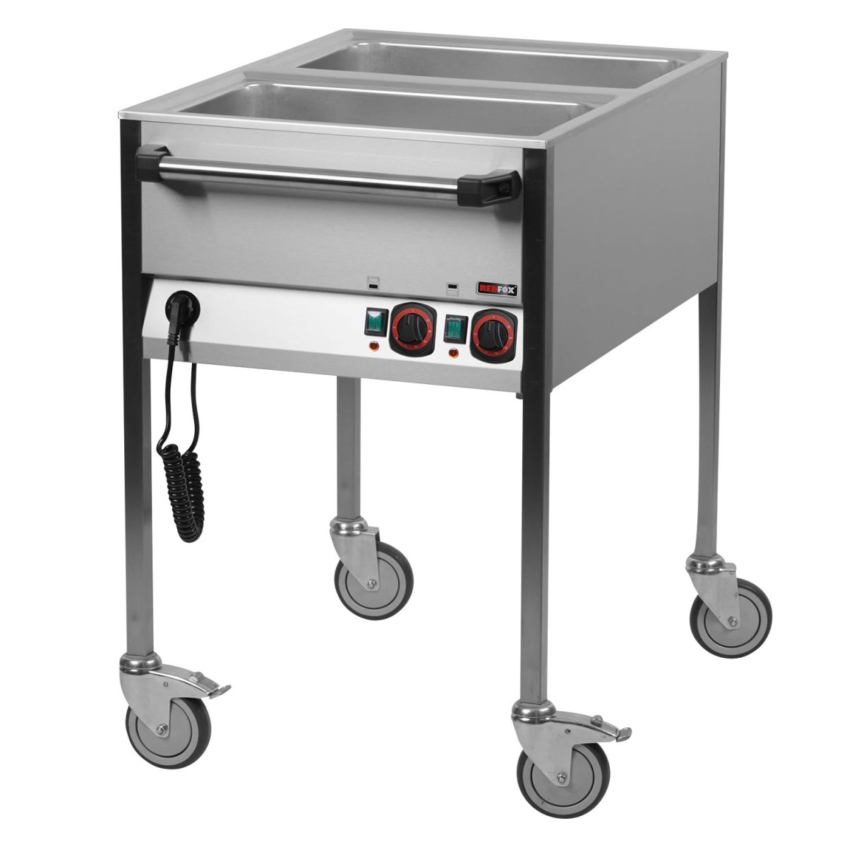 Bain marie  électrique GN 2-1/1 commande sur le côté court VLPK 2120 – Redfox