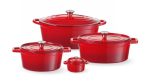 Cocotte en fonte émaillée 0,27L Rouge 130x100x(H)48 mm - Hendi – Image 2