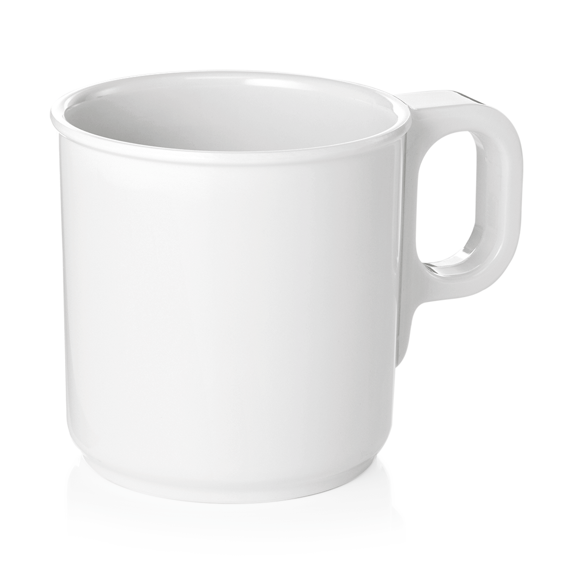 6ac861f4f85f7b44049bb016e2f8b3c2b964b0f150b7cbcfb425b8155ac6e465_7038_5 Lot de 12 Mugs en Mélamine blanc H 78 mm Ø 77 mm - Was Germany – Image 1