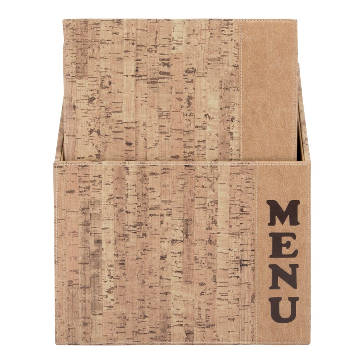Box Cartes-menu Design CORK – contenant 10 cartes – Avec chacune 8 vues. – Securit